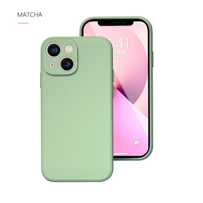 Phone Case For Iphone 14 Plus 13 12 Mini 11 Pro Max Xs X Xr 7 8 Candy Color Original Liquid Silicone Soft Protector Back Cover