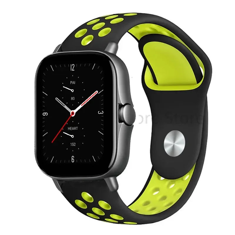 20mm 22mm Bracelet for Amazfit strap Silicone GTS/2/2e/GTS2 Mini/GTR 42mm/47mm/GTR2/2e/stratos Sport Watch band Amazfit bip 6 5