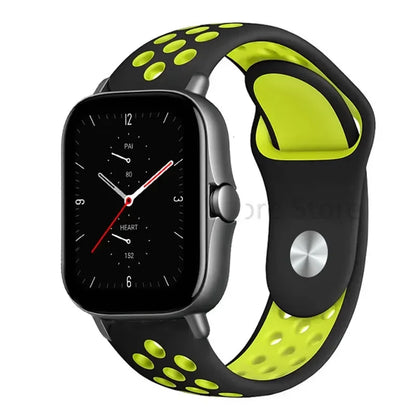 20mm 22mm Bracelet for Amazfit strap Silicone GTS/2/2e/GTS2 Mini/GTR 42mm/47mm/GTR2/2e/stratos Sport Watch band Amazfit bip 6 5