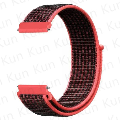 Nylon loop strap For Amazfit bip 6-5-3/u/S/pro Sport 20mm/22mm Bracelet for Amazfit GTS 4/3/2/2e/4 Mini/GTR 4/3/3 Pro/2/2e band