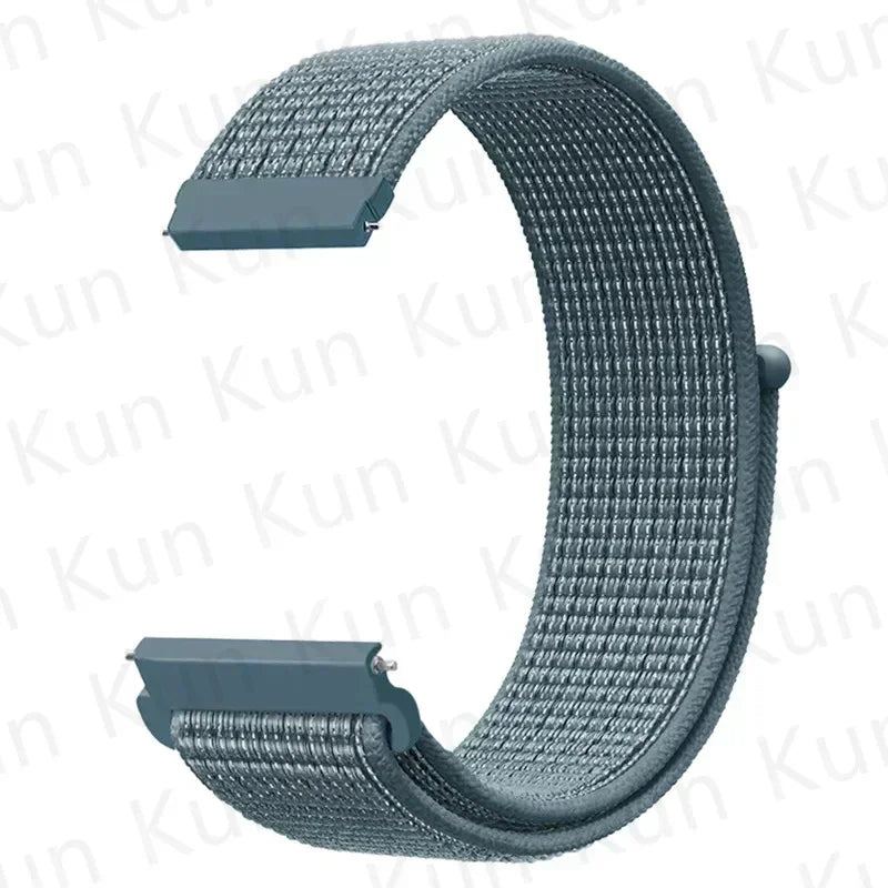 Nylon loop strap For Amazfit bip 6-5-3/u/S/pro Sport 20mm/22mm Bracelet for Amazfit GTS 4/3/2/2e/4 Mini/GTR 4/3/3 Pro/2/2e band