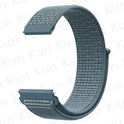 Nylon loop strap For Amazfit bip 6-5-3/u/S/pro Sport 20mm/22mm Bracelet for Amazfit GTS 4/3/2/2e/4 Mini/GTR 4/3/3 Pro/2/2e band