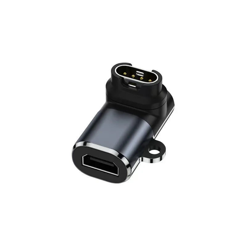 Typec/Micro To 4pin Charger Adapter Connector for Garmin Fenix 7/6/5/7X/6X/5X/ Venu 2 Plus Watch Charging Converter