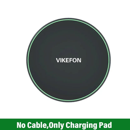 Wireless Charger For iPhone 17 16 15 14 13 Pro Max Induction Fast Charging Pad Dock Station For Samsung S25 S24 Xiaomi Huawei