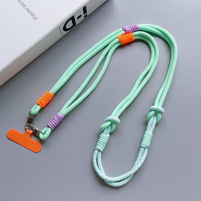 Personalized Trend Double Color Mobile Phone ZY Universal Lanyard Diagonal Span Long Shoulder Strap Rope Fashion Safety Rope