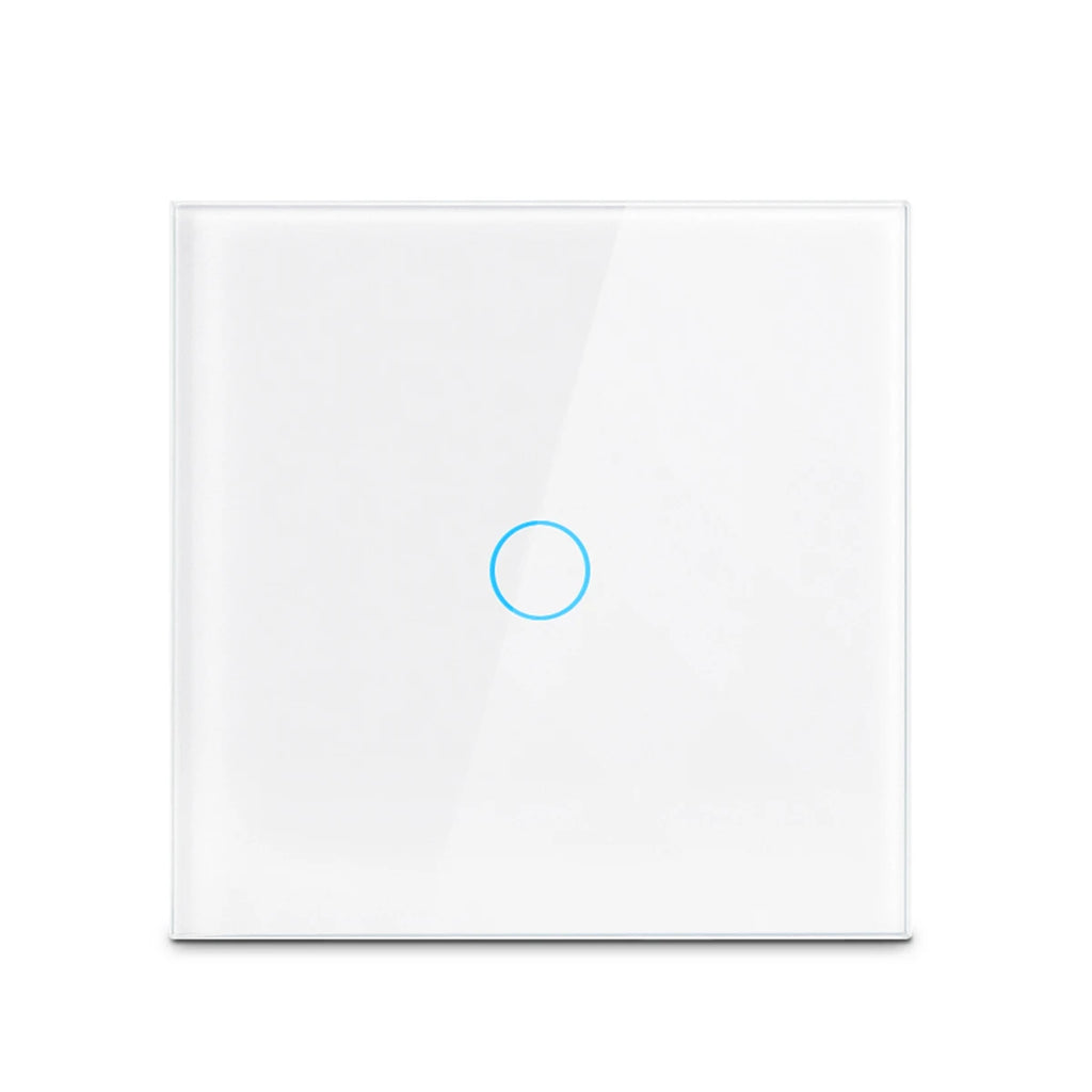 Touch Switch EU US LED Crystal Glass Panel Wall Lamp Light Switch 1/2/3 Gang AC100-240V LED Sensor Switches Interruttore