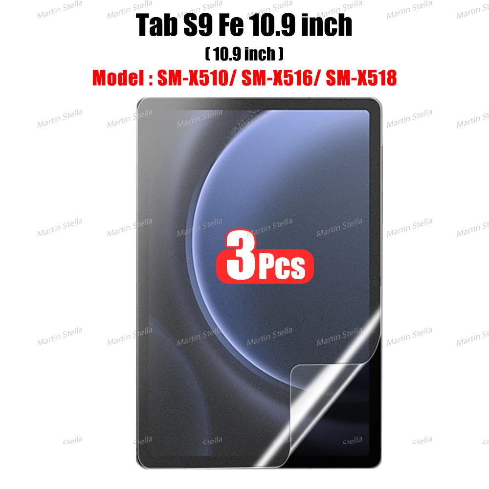3Pcs Paper Feel Like Screen Protector for Samsung Galaxy Tab S7 S8 S9 Plus Ultra Samsung tab S6 Lite s7 s9 fe A8 A9 A7 No Glass