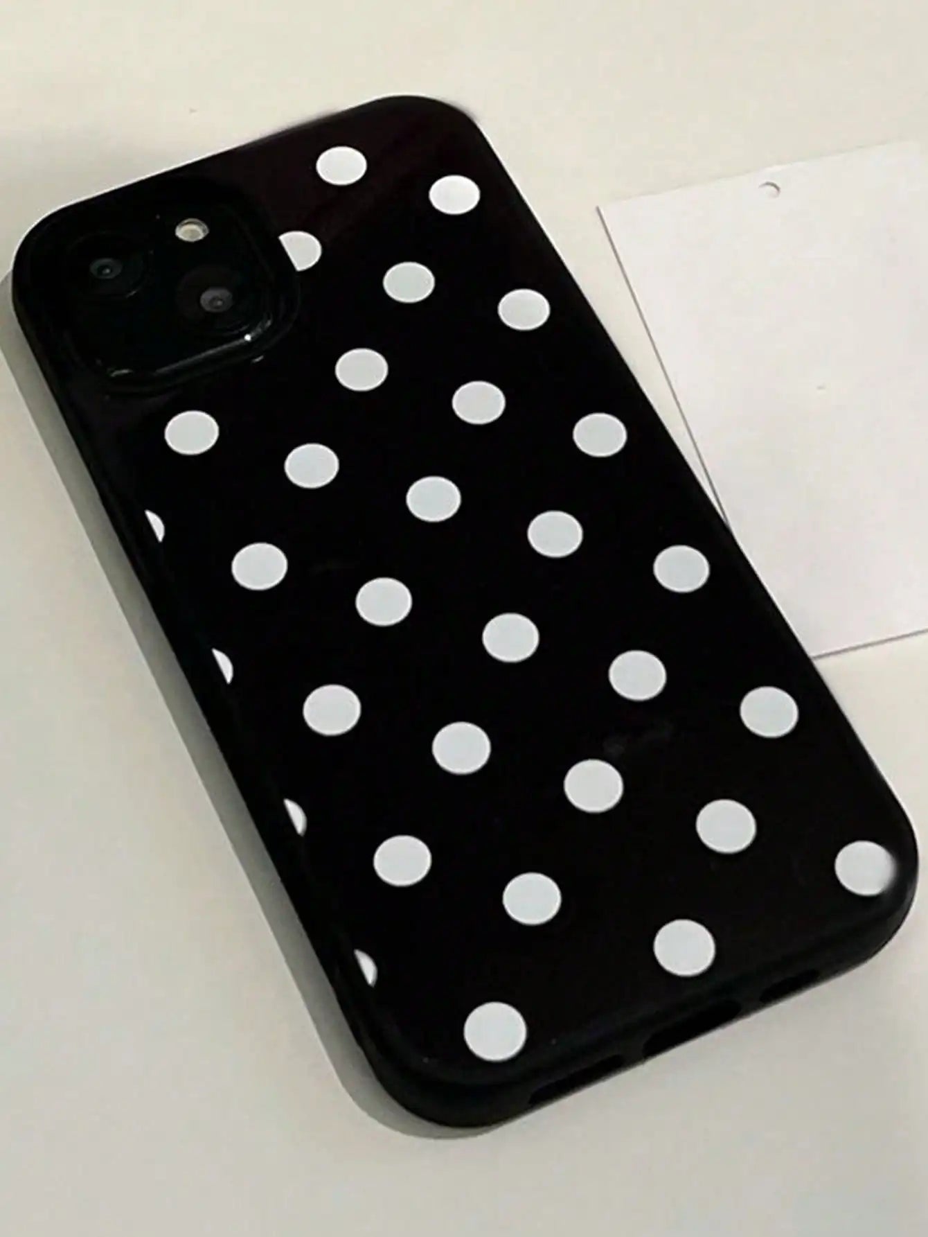 ins Polka Dot Printed Stylish TPU Anti-drop Phone Case Suitable for iPhone 11/12/13/14/15/ 16 Pro Max Phone Case