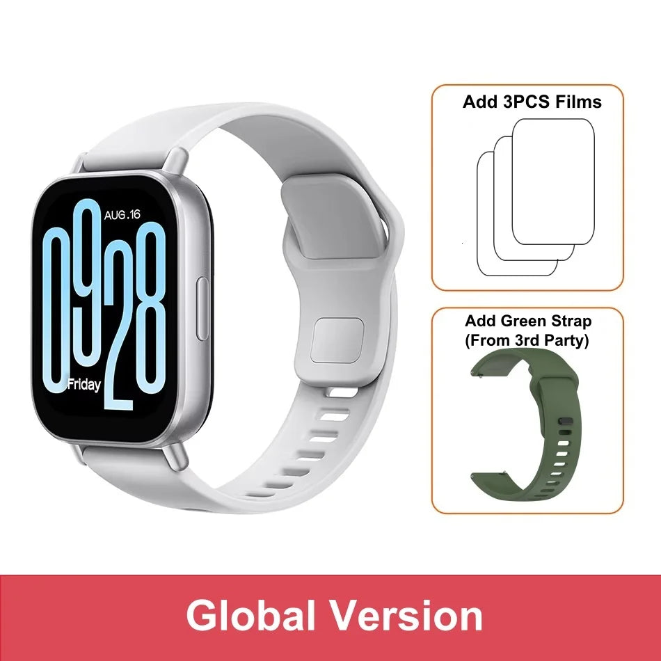【Brand+】Global Version Xiaomi Redmi Watch 5 Active 2'' Display Up to 18 days of battery life 140+ Workout Modes Bluetooth