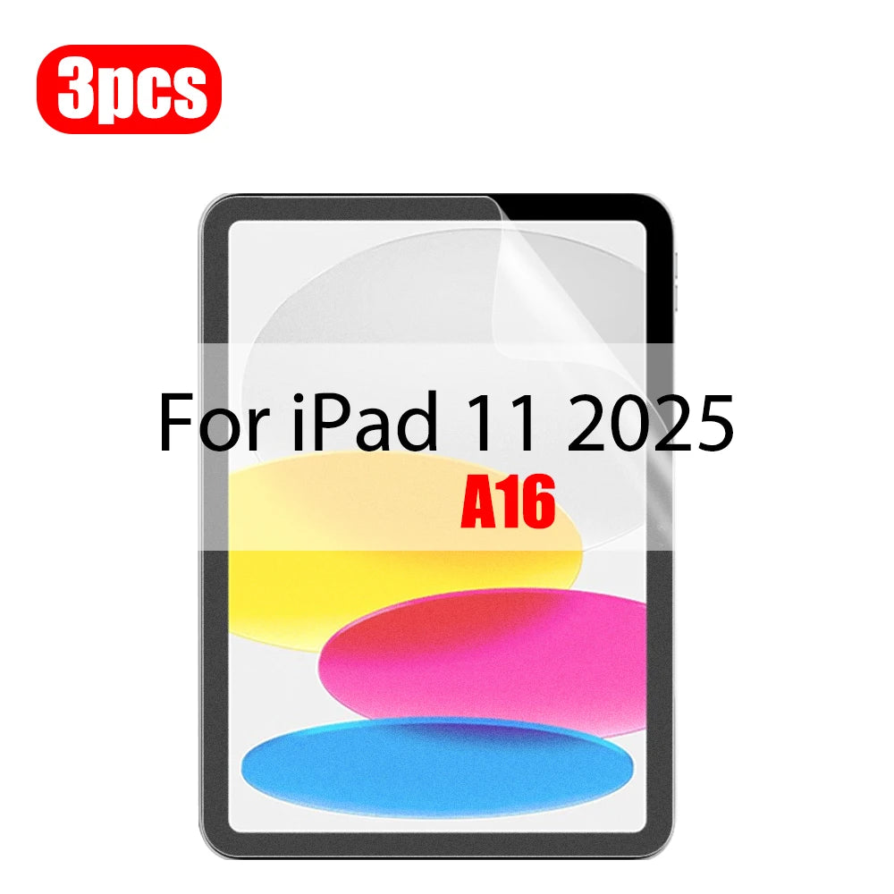 3Pcs Paper Feel Like Screen Protector For ipad Air 11 Pro 13 2024 10th 9th Generation 8 7 6 Air 5 4 Pro 11 12.9 10.5 M5 No Glass