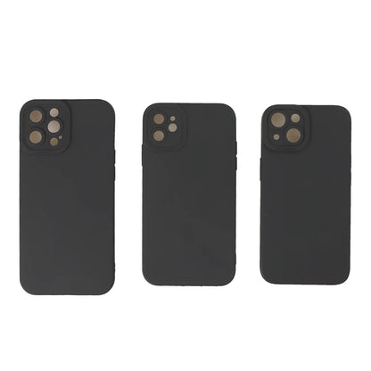 Matte Soft Silicone Phone Case for iPhone 15 14 Plus 13 12  Pro Max Plus 11 Lens Protection Shockproof Cover