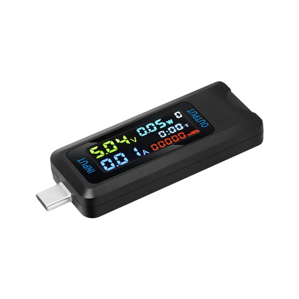 Digital Voltage Current Meters Battery Capacity Tester USB Type C Volt Current Doctor Meter Power Bank Charger Capacity Tester