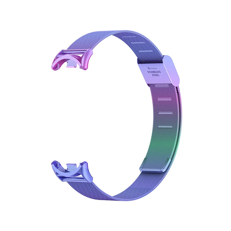 Metal strap For Xiaomi Mi Band 8 9 MIlan Wrist Metal Bracelet Screwless Stainless Steel for Mi Band 9 8Strap Wristbands Pulseira