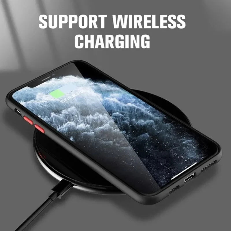 Luxury Matte Armor Magnetic For Magsafe Wireless Charge Case For iPhone 16 15 14 13 11 12 Pro Max 13 Mini 14 Plus Cover Funda