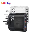 3.1A 5 Ports USB Charger PD Fast Charging Adapter For iPhone Xiaomi Samsung Mobile Phone EU/US/UK Plug Charge QC3.0 Wall Charger