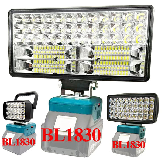For Makita 18V Li-ion Battery Case Bl1830 Lithium Cell Pack Type C USB Power Bank LED Work Lamp Light Flashlight Torch Charger