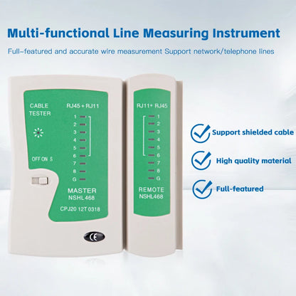 UTP STP Shielded Network Ethernet Cable Tester Comprehensive Telephone Line Connectivity Check Tool for IT Networking