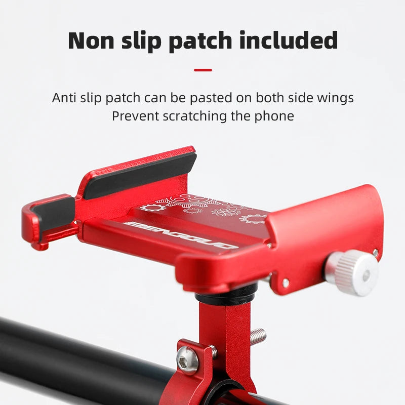 iBudim Bike Phone Holder 360 Rotation Bicycle Phone Holder for 4.7-7.0 inch Devices Motorcycle Handlebar Mobile Phone Stand