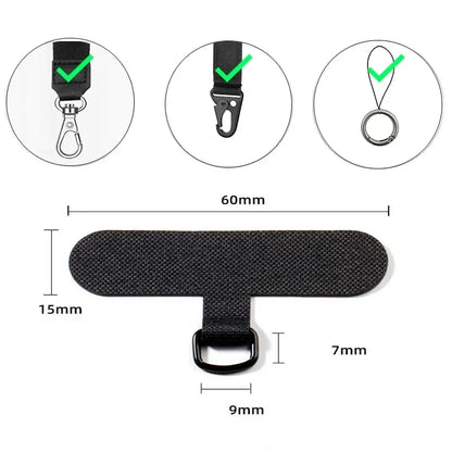 10/5/1Pcs Universal Tpu Mobile Phone Anti-lost Xyun Lanyard Card Gasket Nylon Detachable Phone Hanging Cord Strap Patch Tether