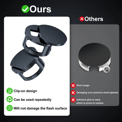 LED Light Block Cover For Matte Glasses's Camera Lens Protective cover for Matte Smart Eyeglasses Light Dimming Blocker
