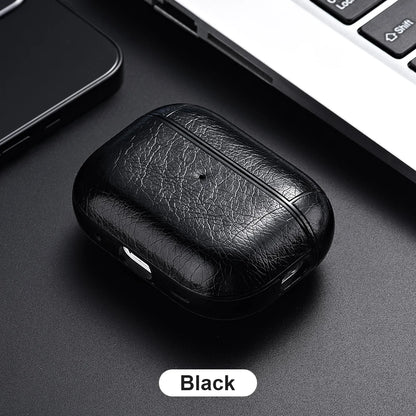 For Airpods Pro 3 Case Leather Business Earphone Case Headset Shell Headphone Cover For AirPod 4 3 Pro 2nd Gen USB C
