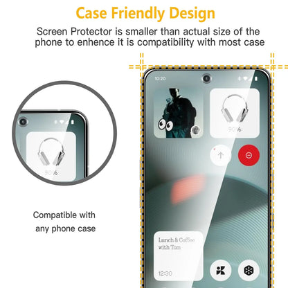 Screen Protector For Nothing Phone 3 Tempered Glass HD 9H Transparent Clear Anti Scratch Case Friendly