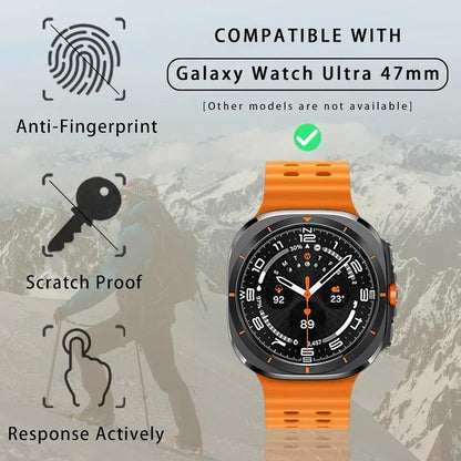 PC Case for Samsung Galaxy Watch 7 Ultra 47mm Tempered Glass Anti-scratch Screen Protector Bumper Protective Cover Accessories