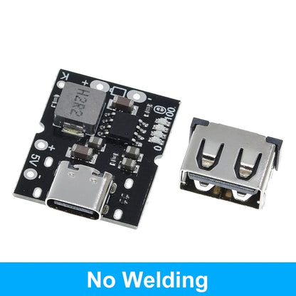 TZT Type-C /Micro USB 5V 1A 2A 3.1A Boost Converter Step-Up Power Module Mobile Power Bank Accessories With Protection
