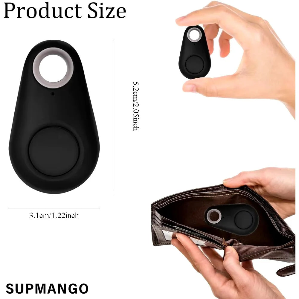 Mini GPS Bluetooth 50 Tracker Anti Lost Device Round Smart Locator for Pets Kids Bags Wallets Tracking Finder