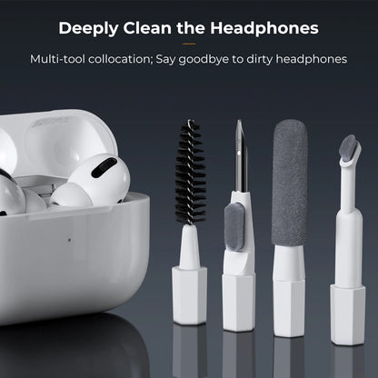 K&F CONCEPT New Laptop Mobile Screen 20-in-1 Cleaning Kits Computer Keyboard Brush Cleaning Spray for iPhone AirPods Camera iPad