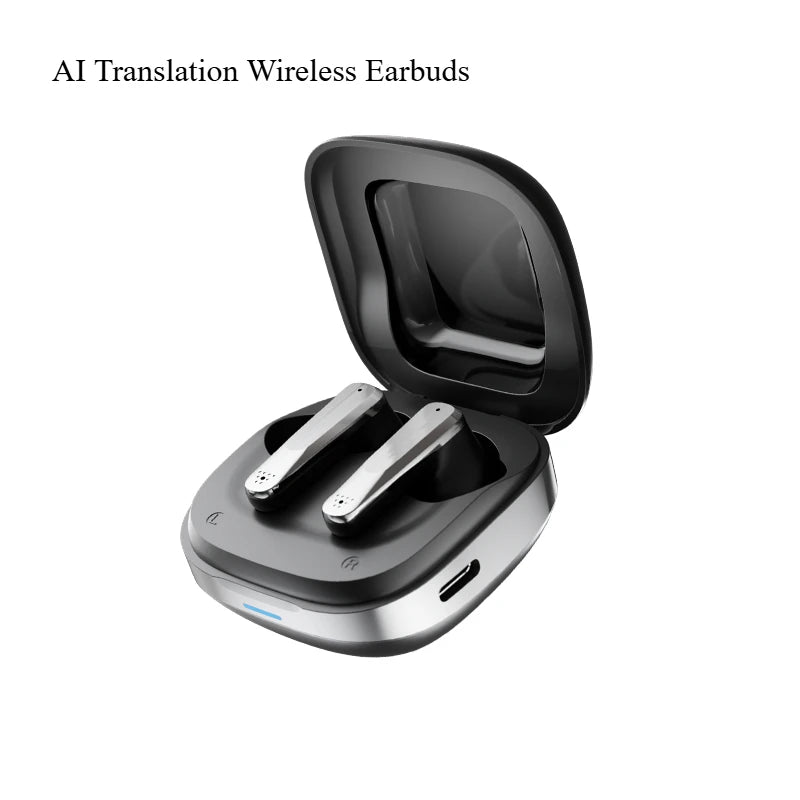 A89 AI Translation Wireless Earbuds Bluetooth ANC Noise Reduction HiFi Sound Ultra-Long Battery Life Smart Translator Headset