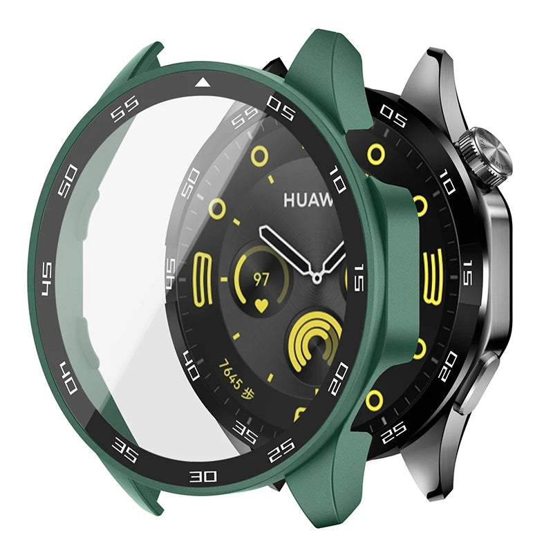 Tempered Glass+Case For Huawei Watch GT4 46mm Full Coverage Bumper Screen Protector Cover For Huawei Watch GT 4 41mm Accessories
