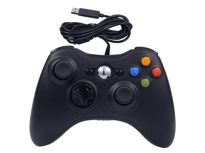 Wired Game Controller for Xbox 360 with Dual-Vibration,Compatible with Xbox 360/360 Slim&PC Windows 7,8,10,11