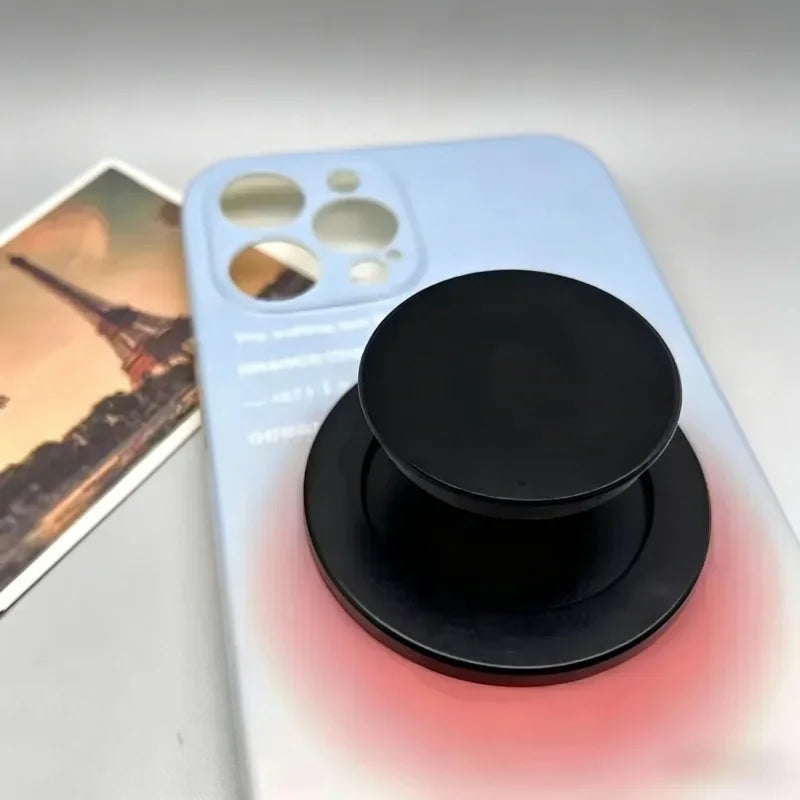 Magnetic Safe Ring Stand for iPhone 15 14 13 12 11 Samsung Xiaomi Mobile Phone Grip Holder Folding Pocket Support