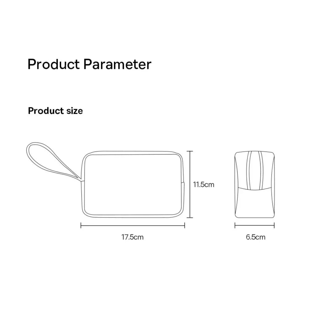 Portable Storage Bag Waterproof Grease Proof For iPhone 15 Pro Max Earphone Power Bank Cable Charger PC Digital Accessories Bag