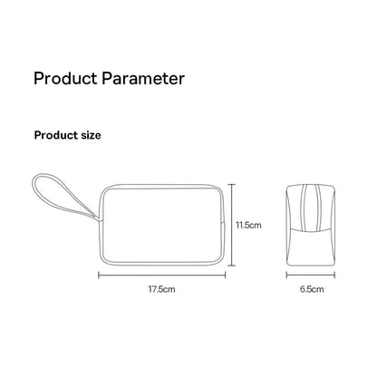 Portable Storage Bag Waterproof Grease Proof For iPhone 15 Pro Max Earphone Power Bank Cable Charger PC Digital Accessories Bag