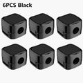 3-12 Pcs/Set Magnetic Cable Clips Cable Organiser Adjustable Cord Holder Under Desk Organizing Cable Management Holder