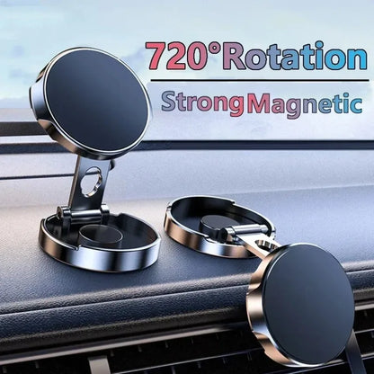 Universal Magnetic Car Phone Holder 360 Rotation For iPhone 17 Smart Phones Mount Holders  Accessories Foldable Dashboard Mount