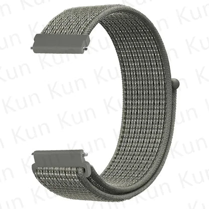 Nylon loop strap For Amazfit bip 6-5-3/u/S/pro Sport 20mm/22mm Bracelet for Amazfit GTS 4/3/2/2e/4 Mini/GTR 4/3/3 Pro/2/2e band