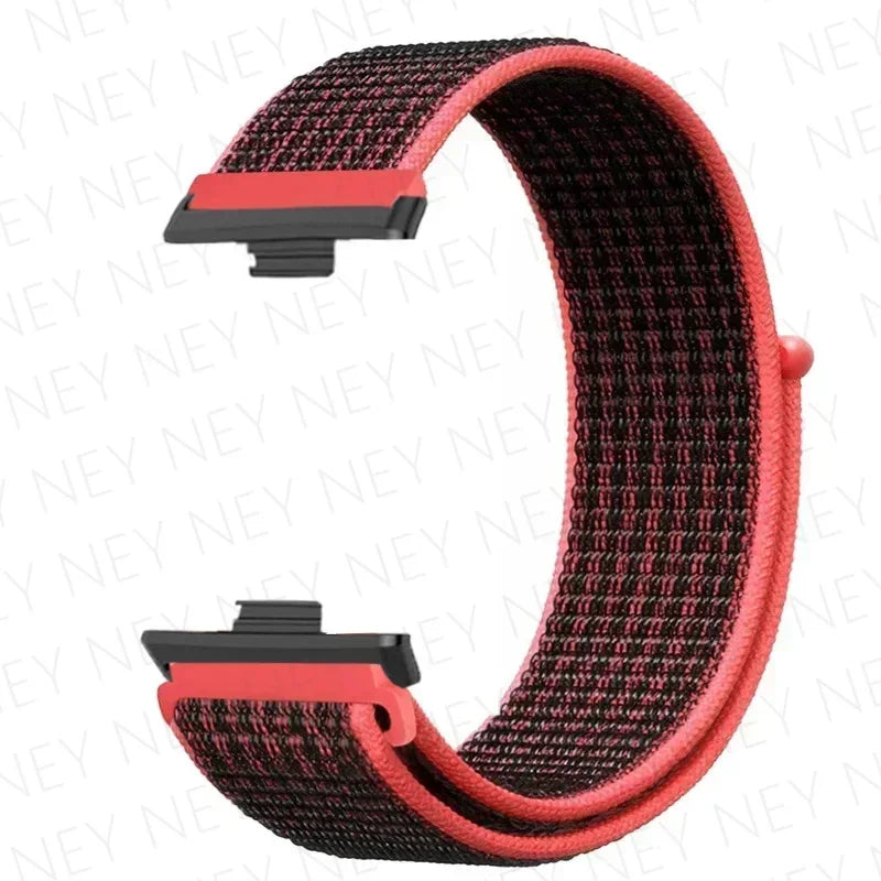 Nylon Strap For Huawei Watch Fit 3 4 Replacement Bracelet Nylon Loop Adjustable Band Soft Wristband Huawei Fit 4 Pro Accessories