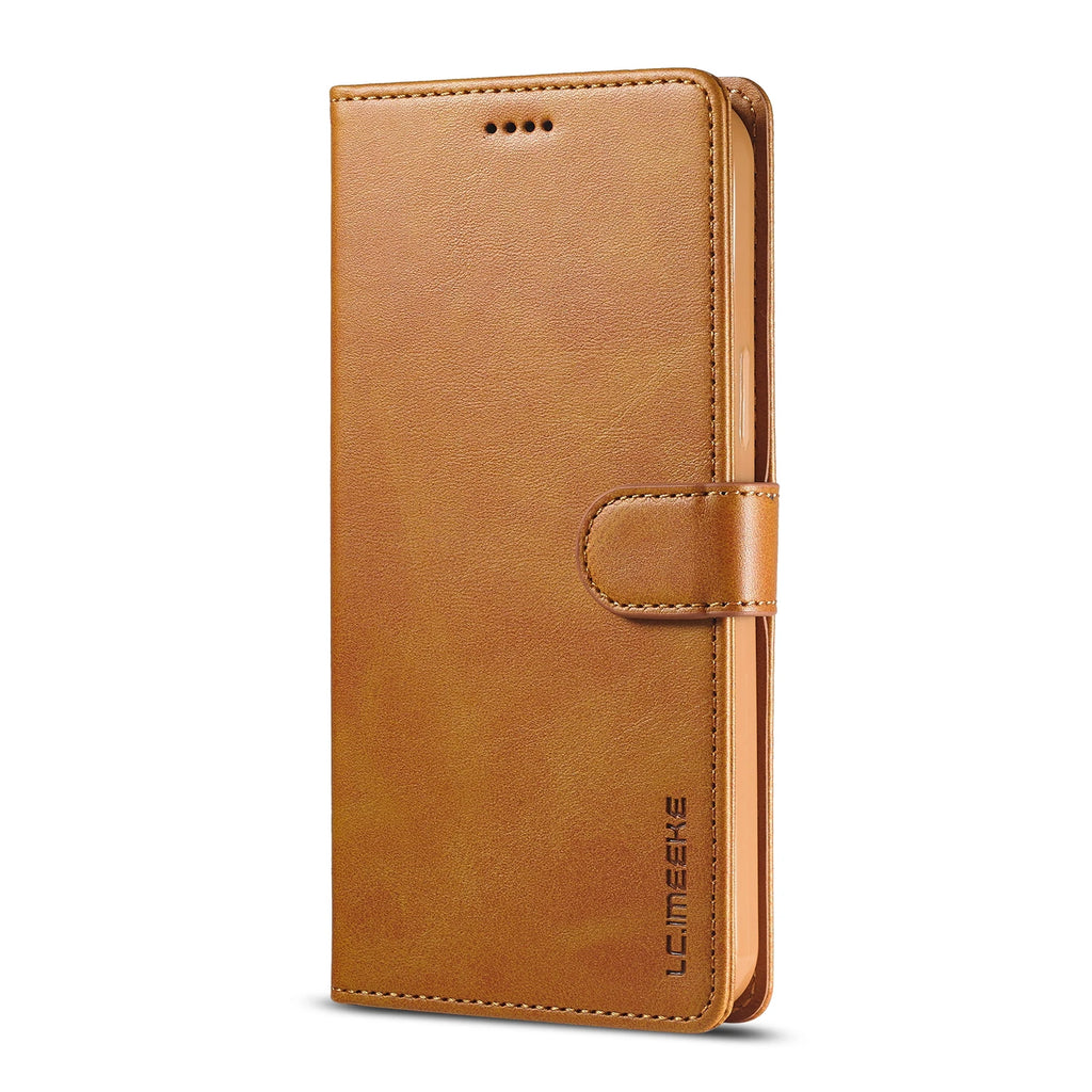 Business Leather Case for Samsung Galaxy S26 S25 Edge Ultra S24 FE S23 Plus A17 A16 A26 A36 Flip Wallet Card Holder Phone Cover