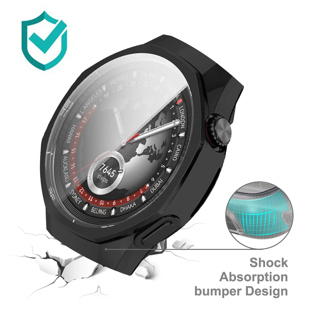 Case for Huawei Watch GT 5/GT5 Pro 46mm 42mm 41mm Screen Protector Case Soft TPU All-Around Protective Bumper Cover Accessories