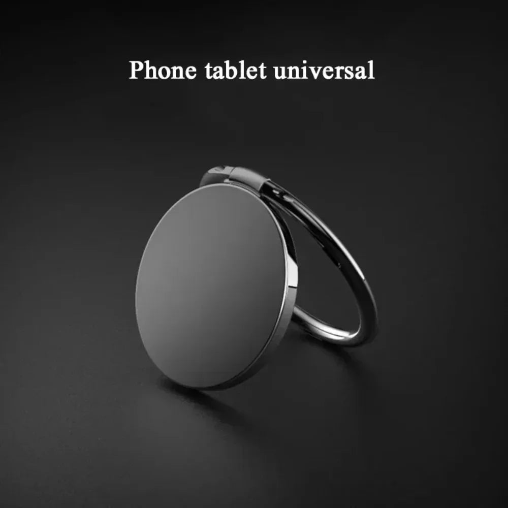 Round Minimalist Phone Finger Ring Holder Stand Metal Mount Desktop Lazy Ring Stand for iPhone 17 16 15 14 13 12 Samsung Xiaomi