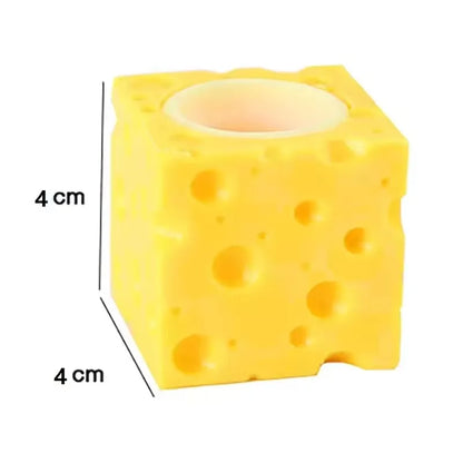 1/3 Pcs Stress-relieving Pet Cheese Mouse Squeezing Squirrel Cup Toys Decompression Fidget Antistress Sensory  Reliefing Gift