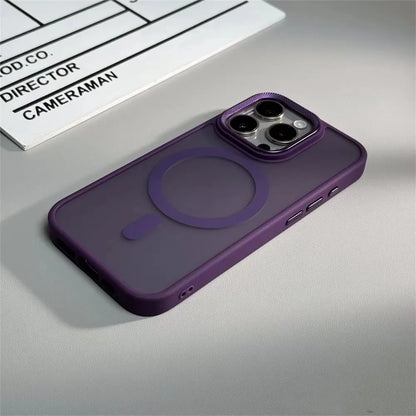 Luxury Spiricle Camera Protection Case for iPhone 15 16 Pro Max 16 Magsafe Cases for iPhone 14 12 11 13 17 Pro Max Matte Cover