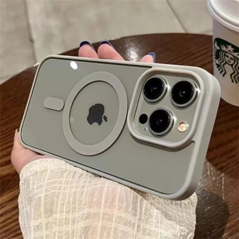Luxury Armor For Magsafe Magnetic Wireless Charging Case For iPhone 11 12 13 14 15 16 Pro Max Plus Shockproof Hard Cover
