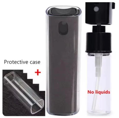 2 In 1 Phone Screen Cleaner Spray Portable Tablet Phone Touch Screen Cleaner Microfiber Cloth Set Glass Mini Cleaning Artifact