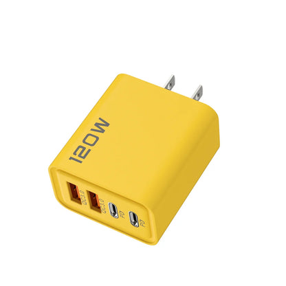 120W USB Fast Charger Quick Charge 3.0 Type C Mobile Phone Charger Adapter For iPhone Samsung Xiaomi EU/US/UK Plug Wall Charger