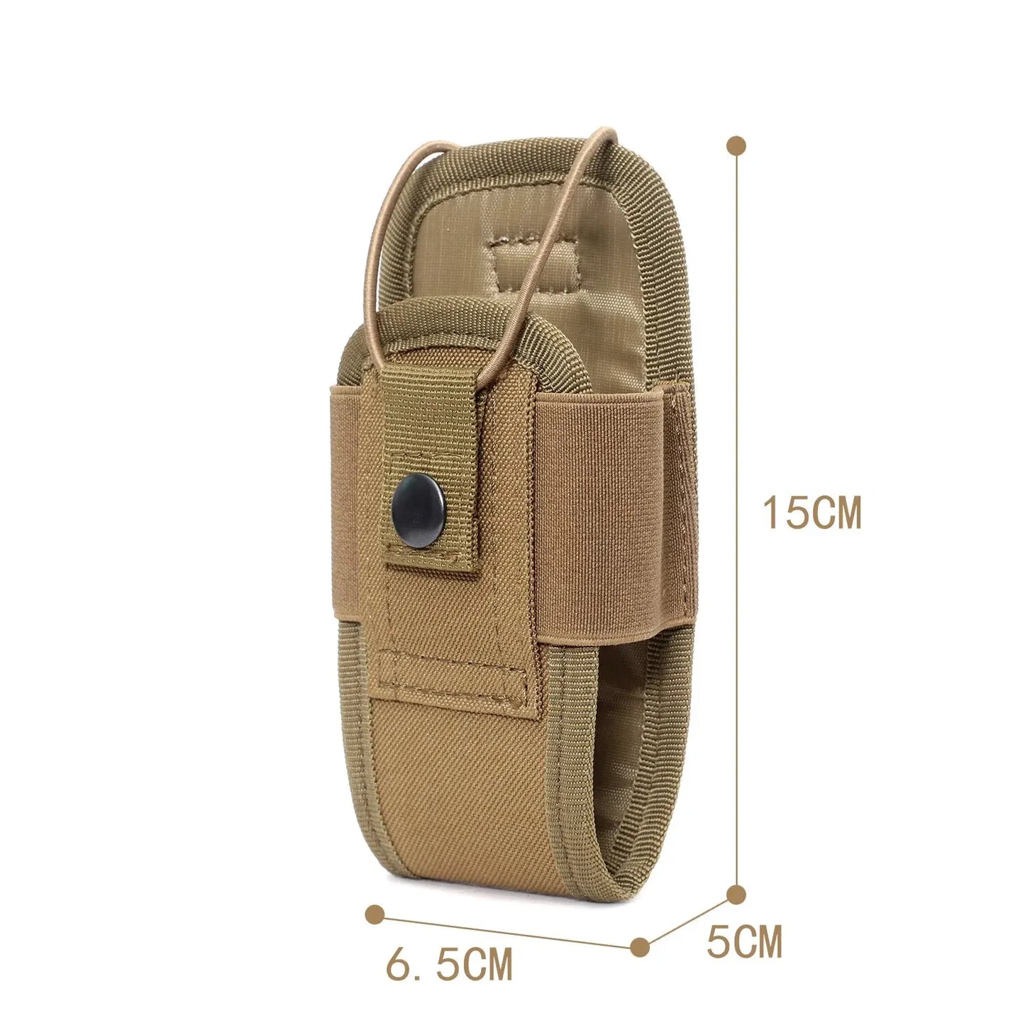 Tactical Molle Radio Pouch 1000D Nylon WalkieTalkie Holster Outdoor Portable Carry Bag Hunting Camping Hiking Durable Utility