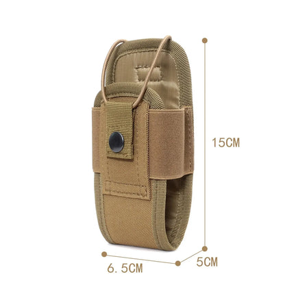 Tactical Molle Radio Pouch 1000D Nylon WalkieTalkie Holster Outdoor Portable Carry Bag Hunting Camping Hiking Durable Utility